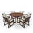 Coussin blanc / structure moka