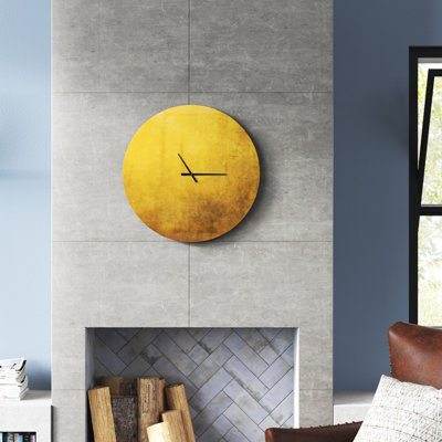 Gold Texture - Modern wall clock