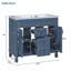 Wimbley 35.9'' Single Bathroom Vanity with Solid + Manufactured Wood Top-336399454