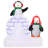 5 Ft Lighted Christmas Inflatables Outdoor Decorations Penguins With A Scarf And Lgloo