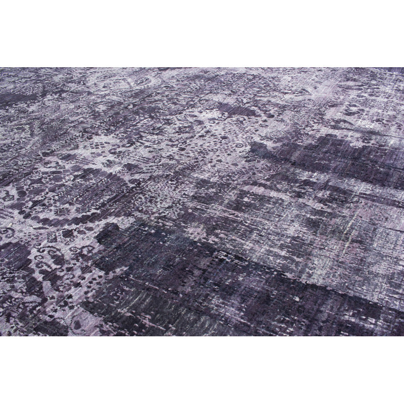 Avant-Garde Hand Knotted Area Rug in Blue/Berry