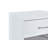 Highbury White 1 Drawer Open Shelf Bedside Table Nightstand