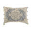 Housse de coussin décorative en coton ornée d'un médaillon damassé fait main-83464262