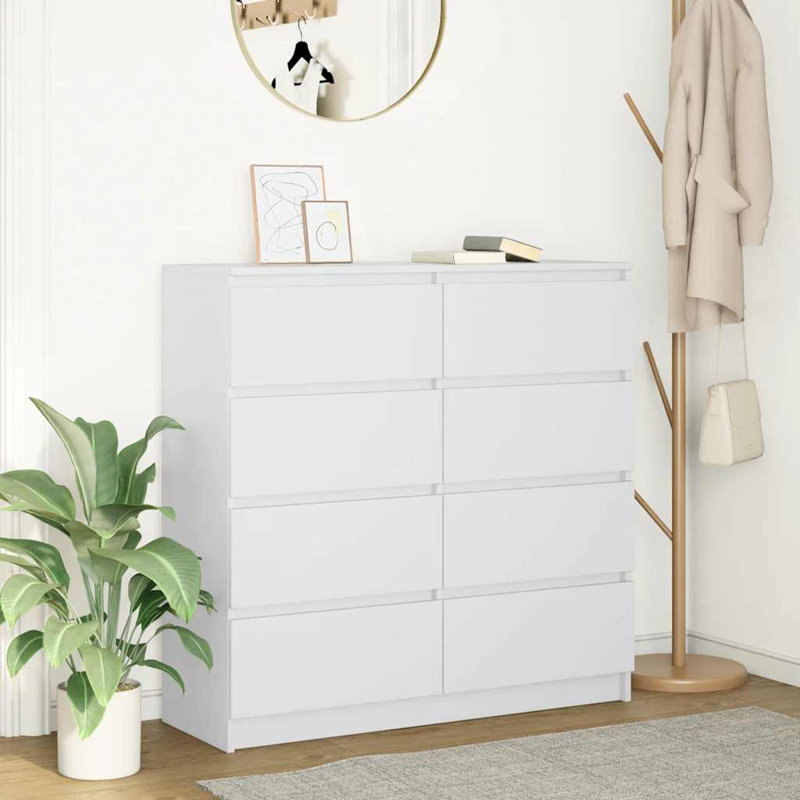Sideboard 100X35x99 Cm Engineered Wood, White