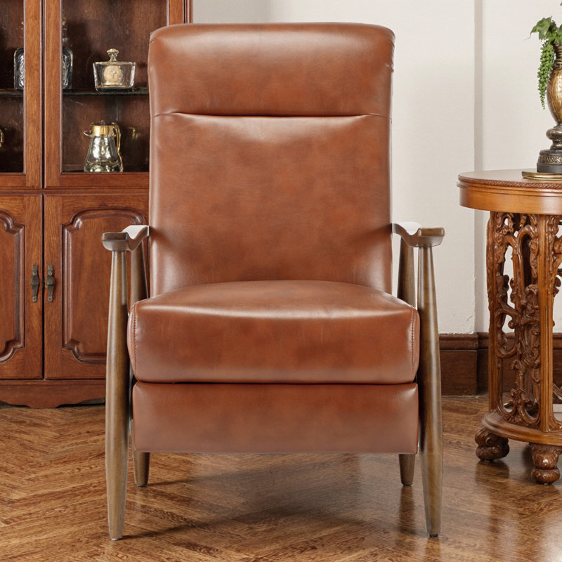 Fauteuil inclinable Modern, Similicuir brun