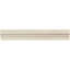 12" x 2" Polished Marble Chair Rail Tile Trim in Cream