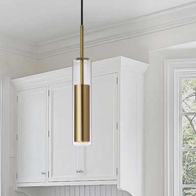 Luminaire suspendu cylindrique à DEL Luna