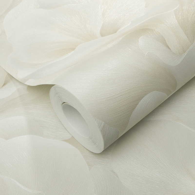 Papier peint floral, Beige