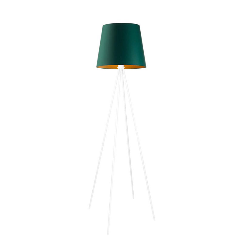 Arlaine 157cm Traditional Floor Lamp, Grey/Gold Inside, Pink