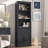 70" Farmhouse Bookshelf With Storage Cabinet