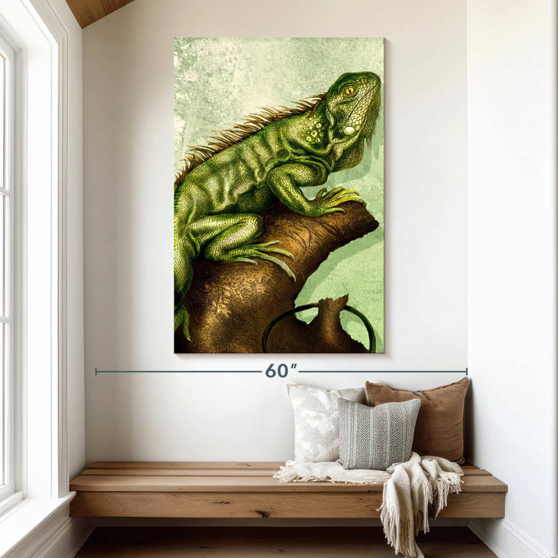 Iguane Brampt, H 51 po x l 34 po