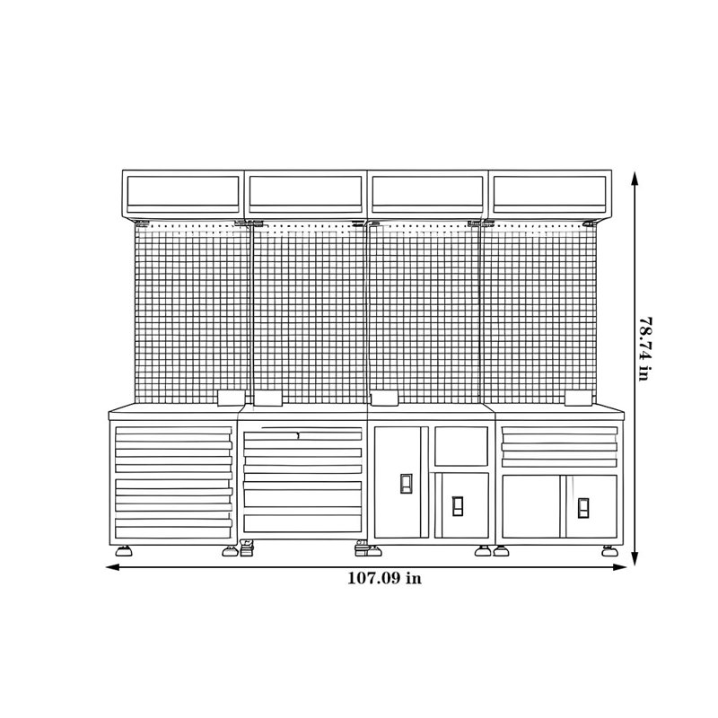 Heavy-Duty Metal Tool Cabinet for Automotive