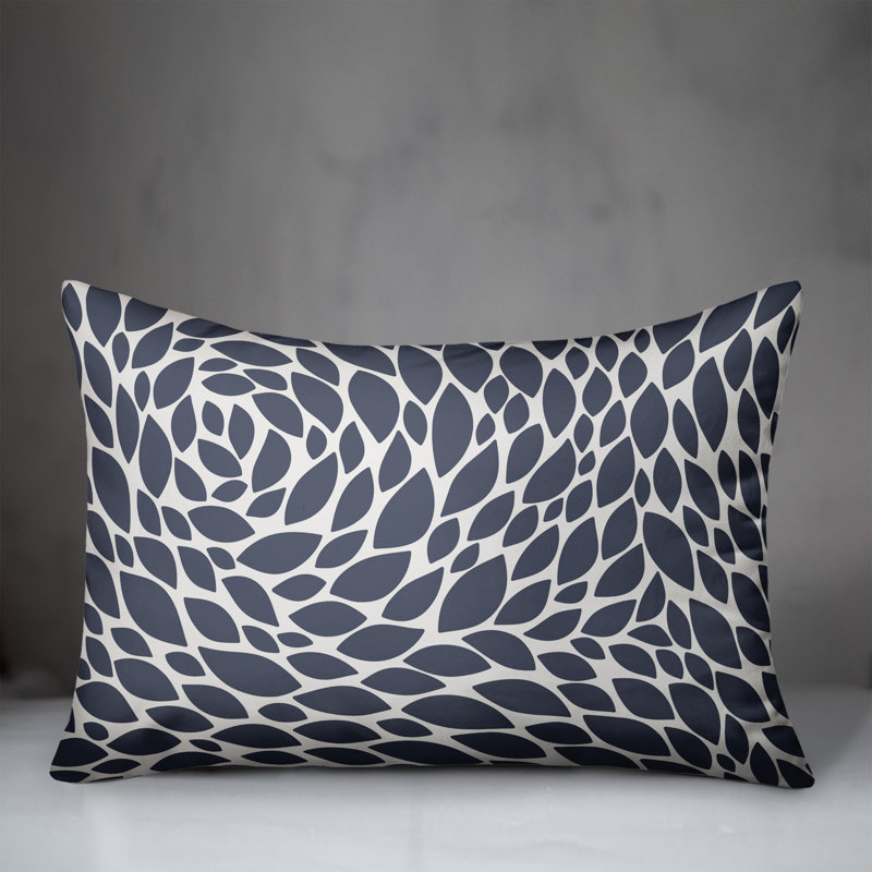 Abstract Outdoor Throw Pillow, Blue
