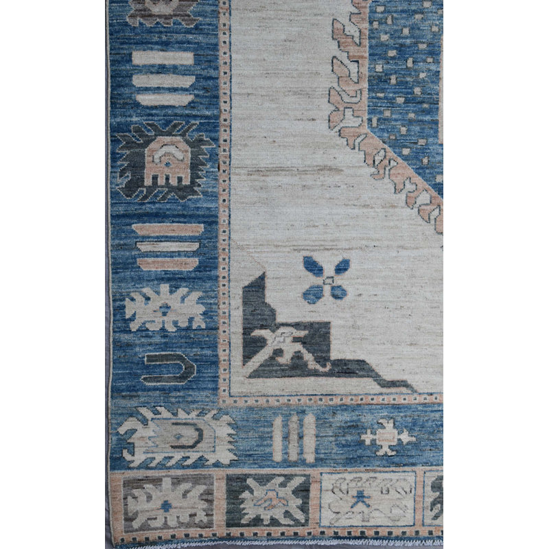 New Afghani Bakshaish Wool On Cotton 9Ft6inx11ft9in