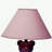 13" Tall Ceramic Table Lamp, Teddy Bear Design With Pink Finish, Linen Shade