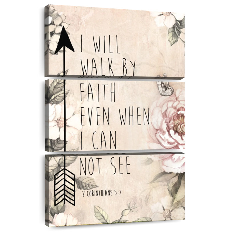 Tergel Walk By Faith Scripture, H 32 po x l 20 po