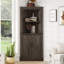 Grande armoire d'angle avec portes pour le salon, la salle de bain, la salle à manger ou la cuisine