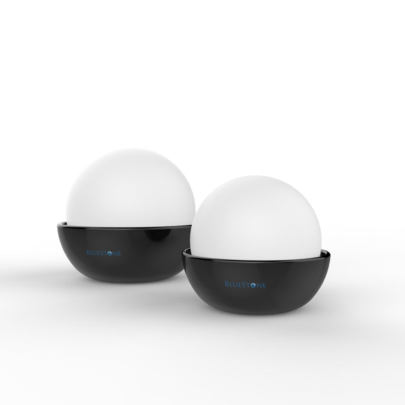 Portable Humidifiers - Non-Electric Humidifier Set for Home Office, Bedroom and Baby Room - Ceramic Apartment Essentials by Bluestone (Black)