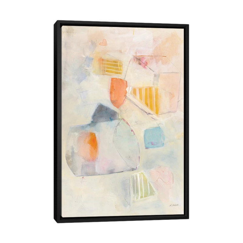 «Let Them Eat Cake» sur toile, H 26 po x l 18 po x P 1,5 po, Toile avec cadre noir, Pas de tapis
