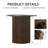 30"H×33.5"W Oval Wood Dining Table Double Pedestal Kitchen Table-515521181-507548315