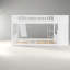 Lits peu encombrants avec rangement, lit double en bois blanc, maison familiale moderne