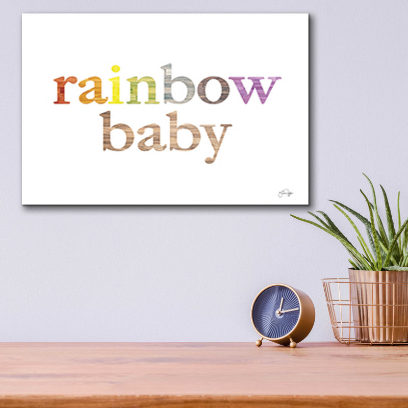 «Rainbow Baby» par Yass Naffas Designs, art mural en verre acrylique, H 12 po x l 16 po x P 0,13 po