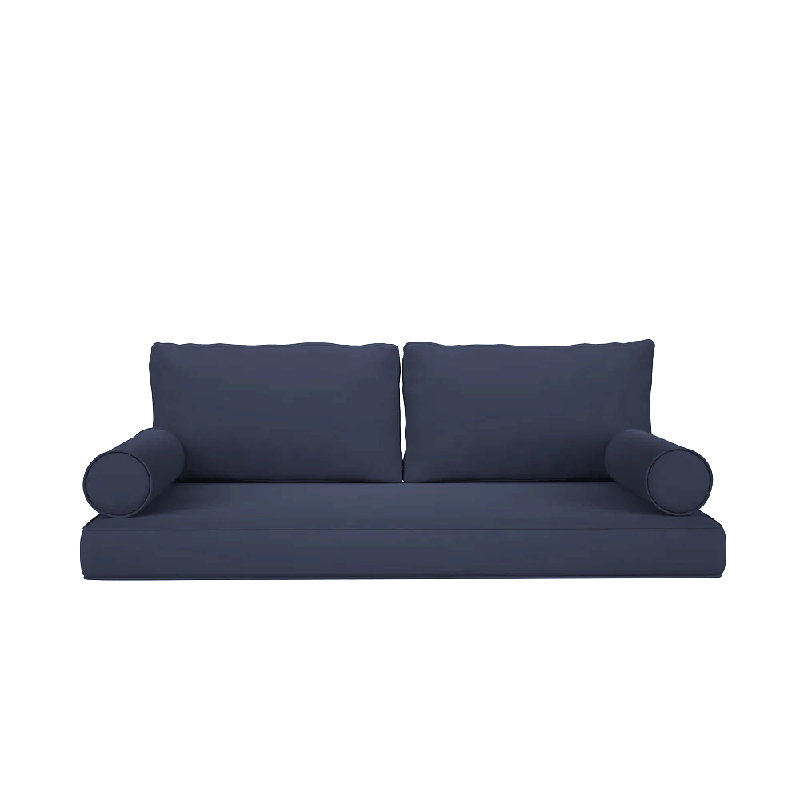  Swing Bed Mattress & Pillow Package, 6-Foot, Style 4, 6In Mattress, Navy, 6 Foot, Navy, 6"