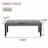 Tufted Linen Dining Bench, Farmhouse Upholstered Entryway Bench With Rubber Wood Legs, Versatile For Kitchen, Bedroom, Hallway-961242681