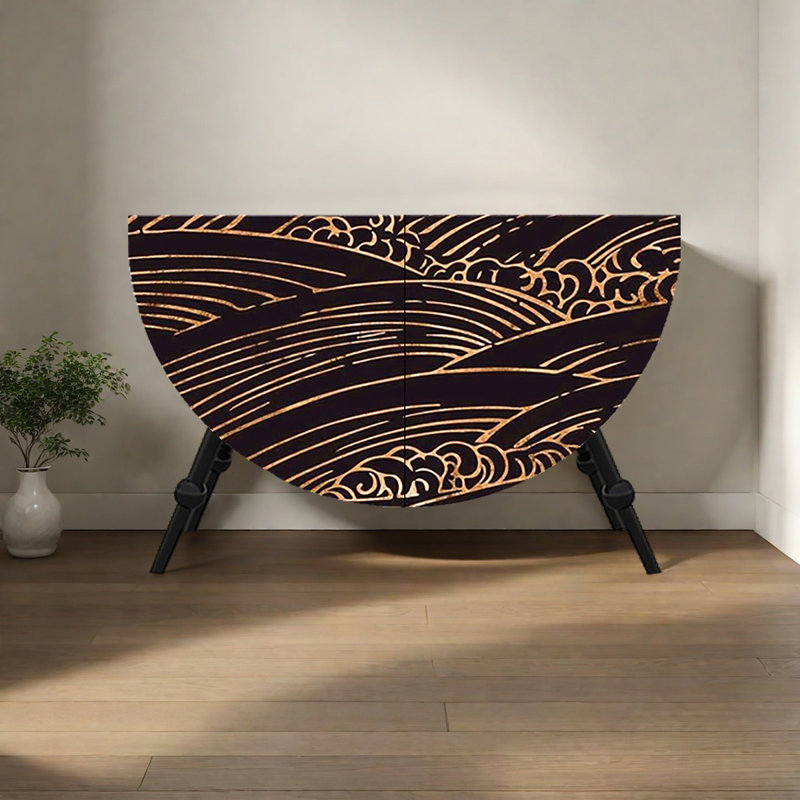 Creative universal simple semicircle decor cabinet