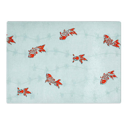 Glass Goldfish by Watanabe Seitei Chopping Board
