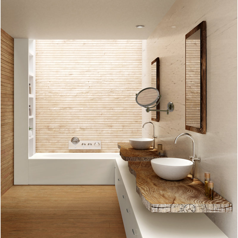 Miroir grossissant / grossissant extensible moderne et contemporain, Laiton antique