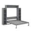 Grand lit escamotable avec tablettes et DEL-1446772055
