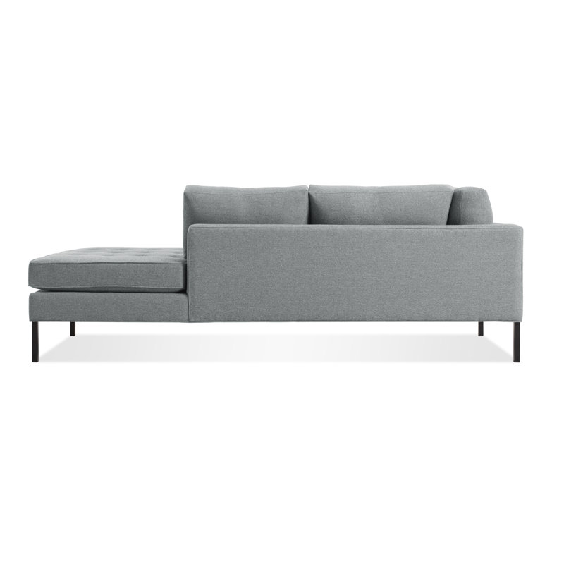 Paramount Chaise Lounge, Sanford Ceramic Crossweave, Metal, Left Hand Facing
