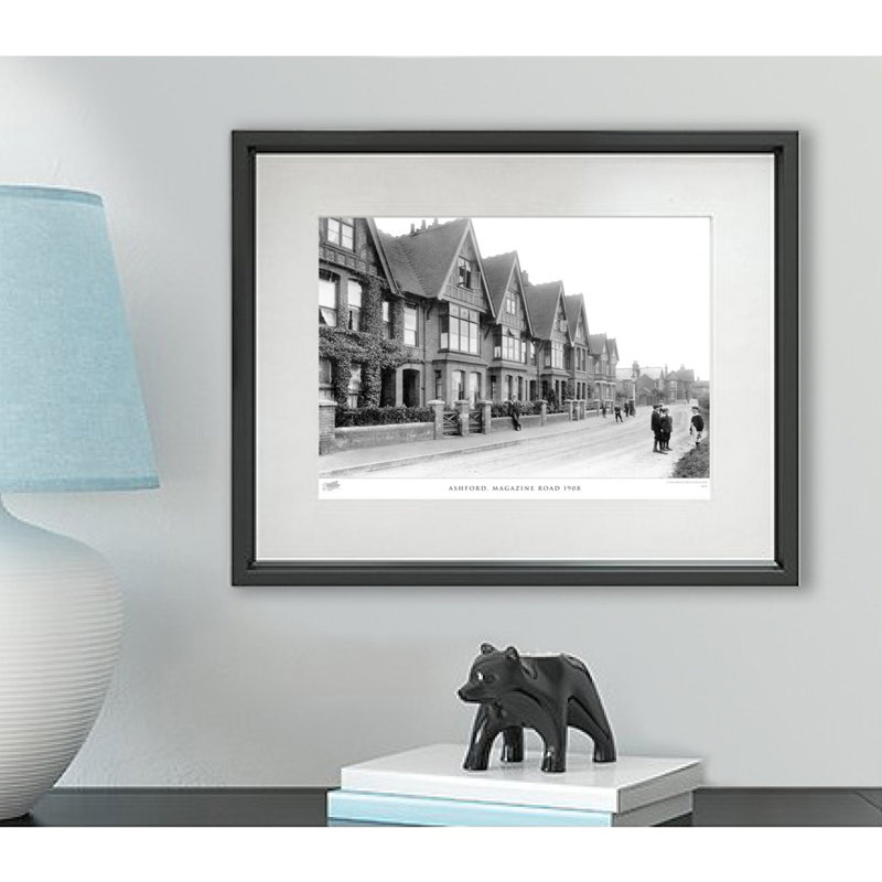 Ashford, Magazine Road 1908 - Single Picture Frame Print, 45cm H x 60cm W x 2.3cm D