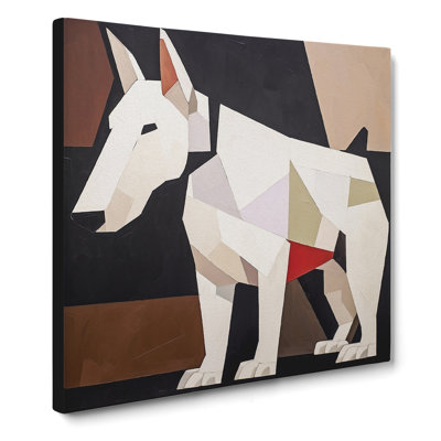 English Bull Terrier Suprematism No.1 - Wrapped Canvas