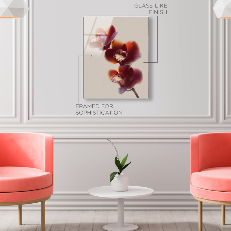 Warm Flowers I Print by Oliver Gal, 21" H x 17" W, White Floater Frame