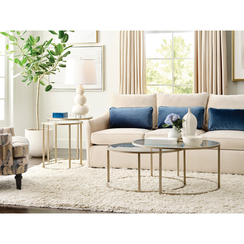 ABSTRACT NESTING COFFEE TABLE SET