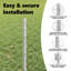 Fence Posts 11 Pcs U-Channel Galvanised Steel-2130951729-2130951735