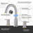 Widespread 2-handle Bathroom Faucet with Drain Assembly-103560081