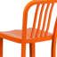 Tabouret de comptoir de 24 po en métal de qualité commerciale avec repose-pieds Carouthers par Flash Furniture-33123339-70482175