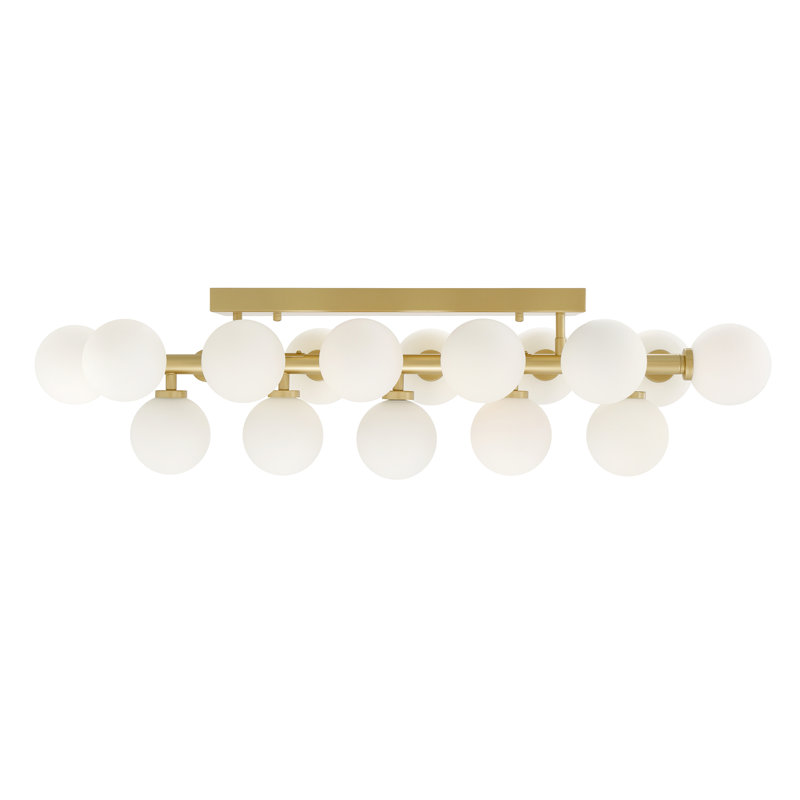 Applique murale moderne 36 po pour couloir, chambre à coucher, meuble-lavabo, 17 lumières avec base à ampoule DEL G9