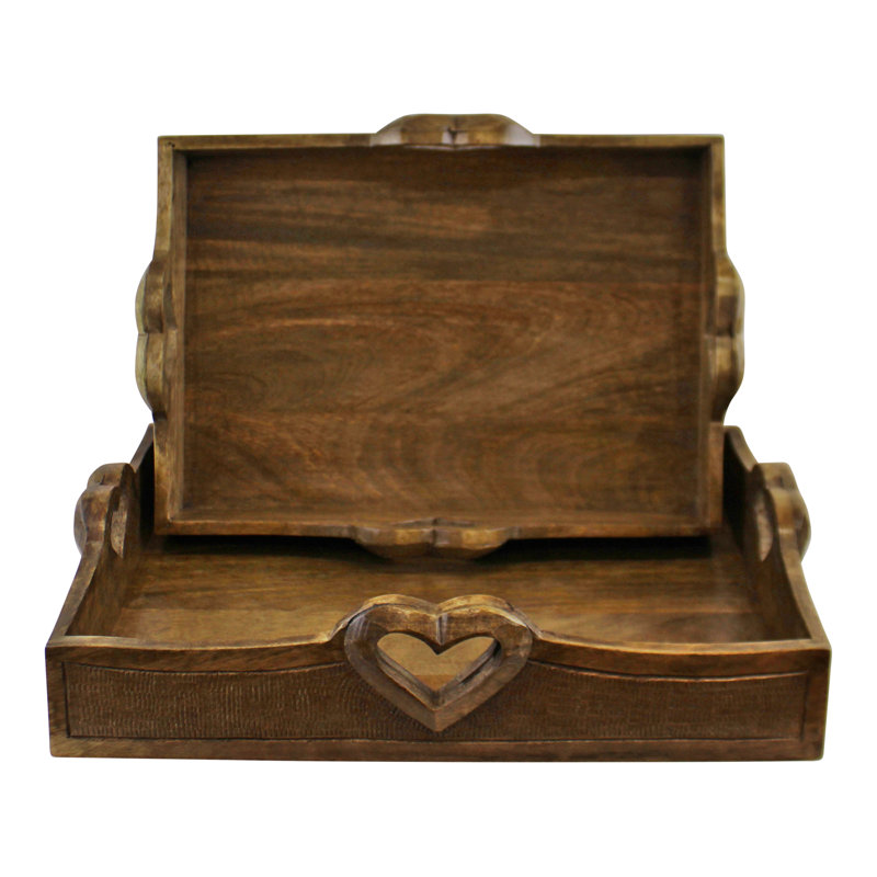 Heanor Solid Wood Tray - Set of 2