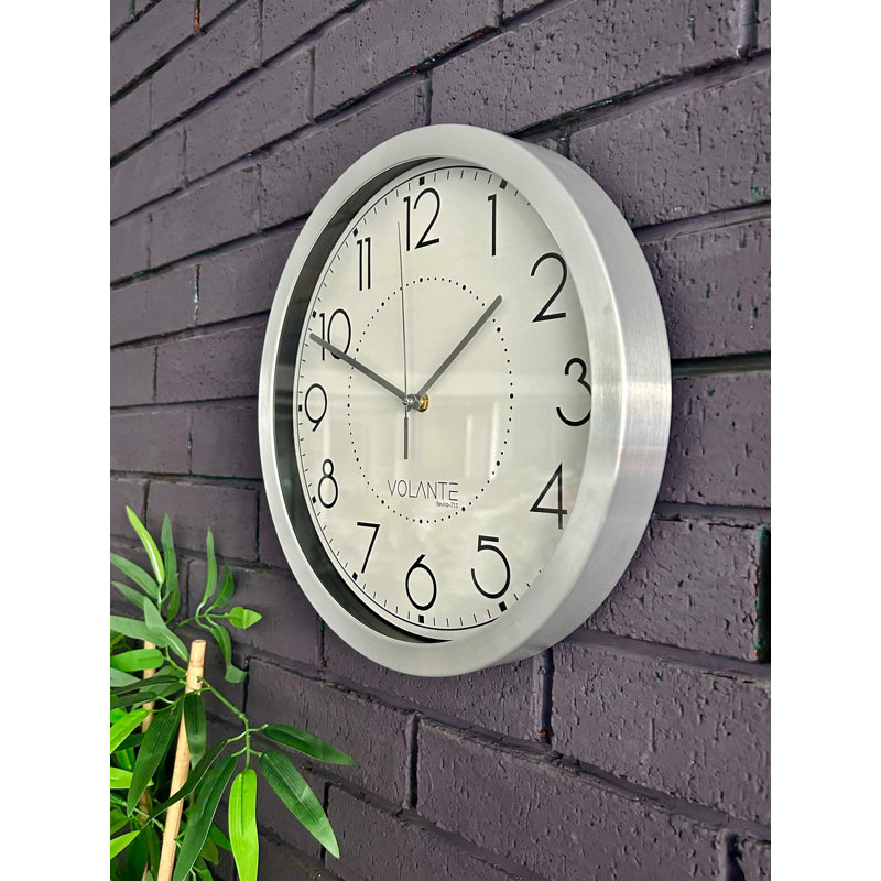 Andalyn Wall Clock, Silver