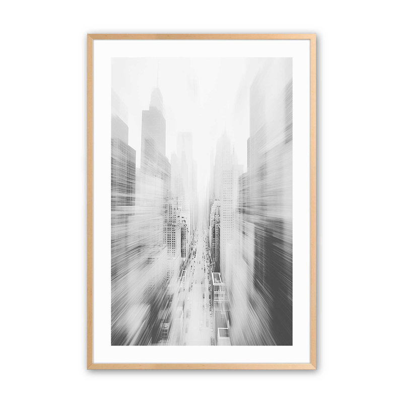 Pulsion urbaine, Cadre photo simple érable brut, H 9 po x l 11 po