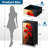 4 Drawer Dresser for Bedroom, Narrow Chest of Drawers, Wooden Top and Study Iron Frame 18"x37.5"-(WxH)