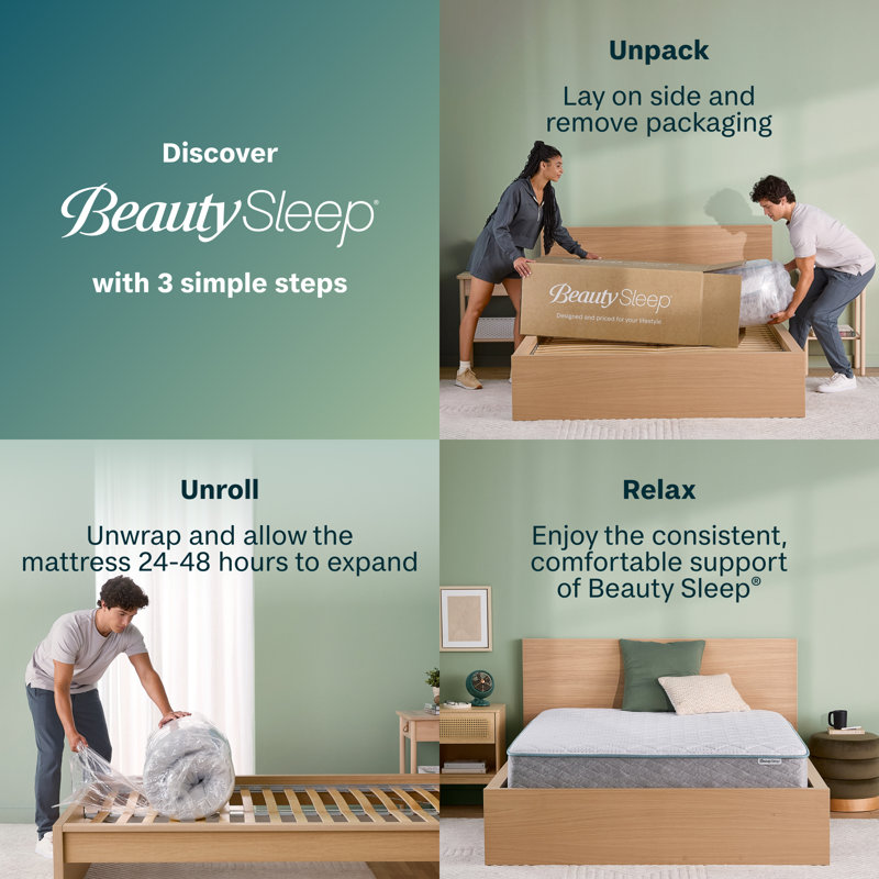 Beauty Sleep Queen Medium Hybrid Gel Memory Foam Mattress