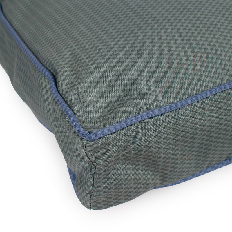 Lit pour chien avec housse amovible GreenDog , Vert ondulé, Medium (36"w x 27"d x 4"h)