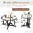 3-Piece Coffee Table Set with Tempered Glass – Modern Round Coffee Table & 2 End Tables – Sturdy Metal Frame for Living Room, Apartment & Small Spaces
