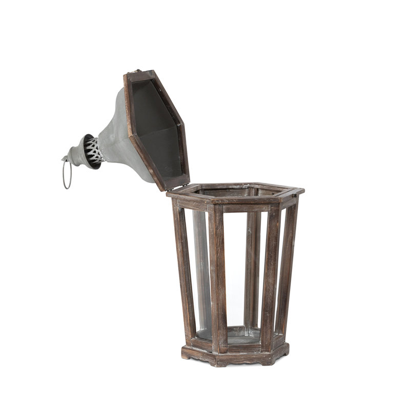 Southern Classic Tabletop Lantern, 24.25" H x 12" W x 10.25" D