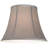 Pewter Medium Bell Lamp Shade 8" Top X 14" Bottom X 11" Slant X 10.5" High (Spider) Replacement With Harp And Finial - Springcrest